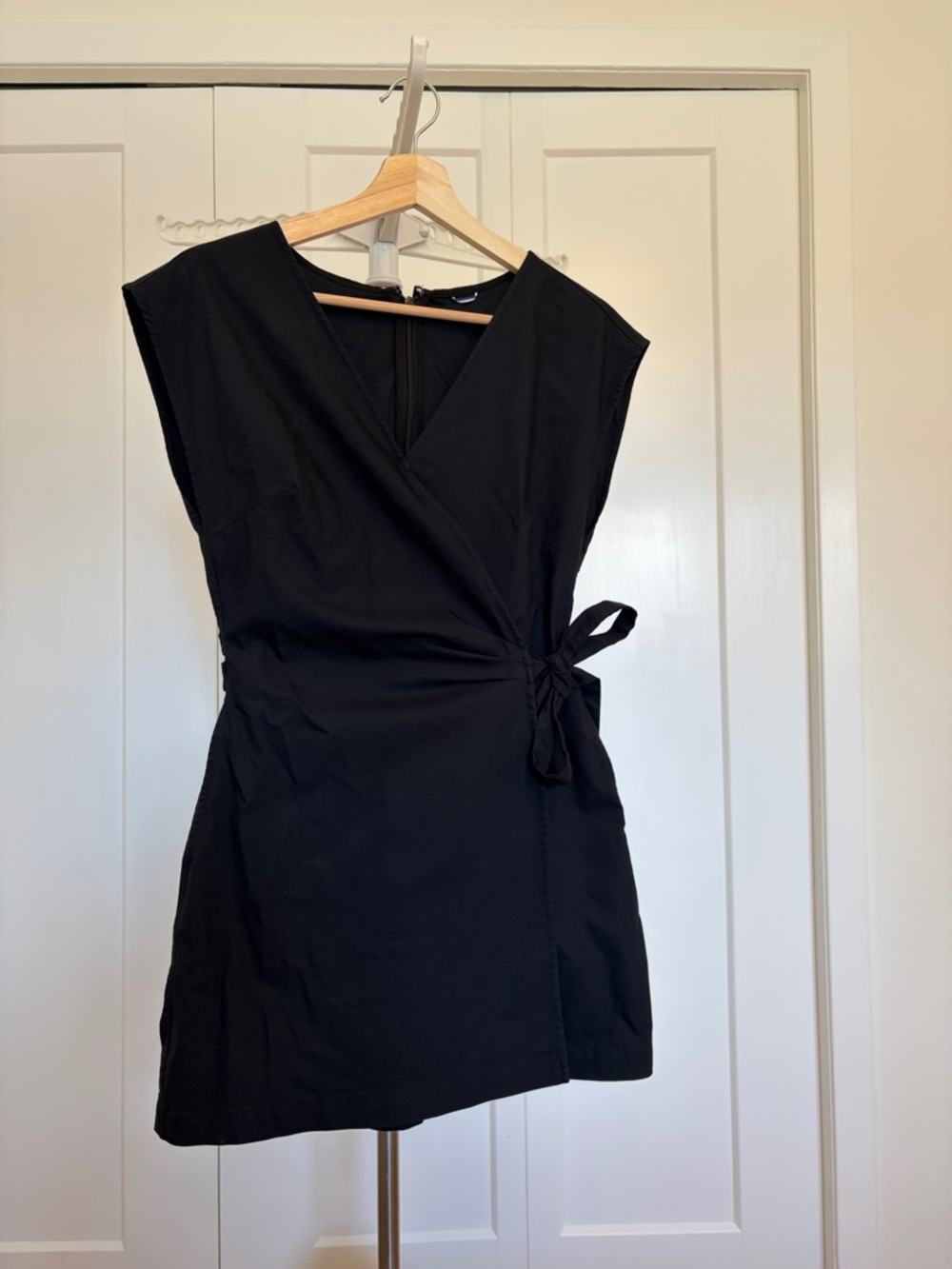 Kit and Ace Black Wrap Mini Dress Skort